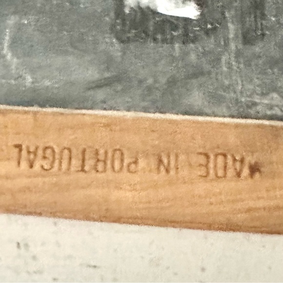 Vintage Boy & Girl Painted Chalkboard Bathing Bathroom Wall Hanging Art Portugal - Picture 8 of 11